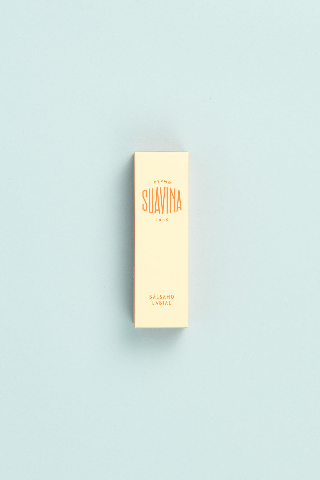 Original Lip Balm - 10ml tube packaging of Suavina brand on a pale blue background.