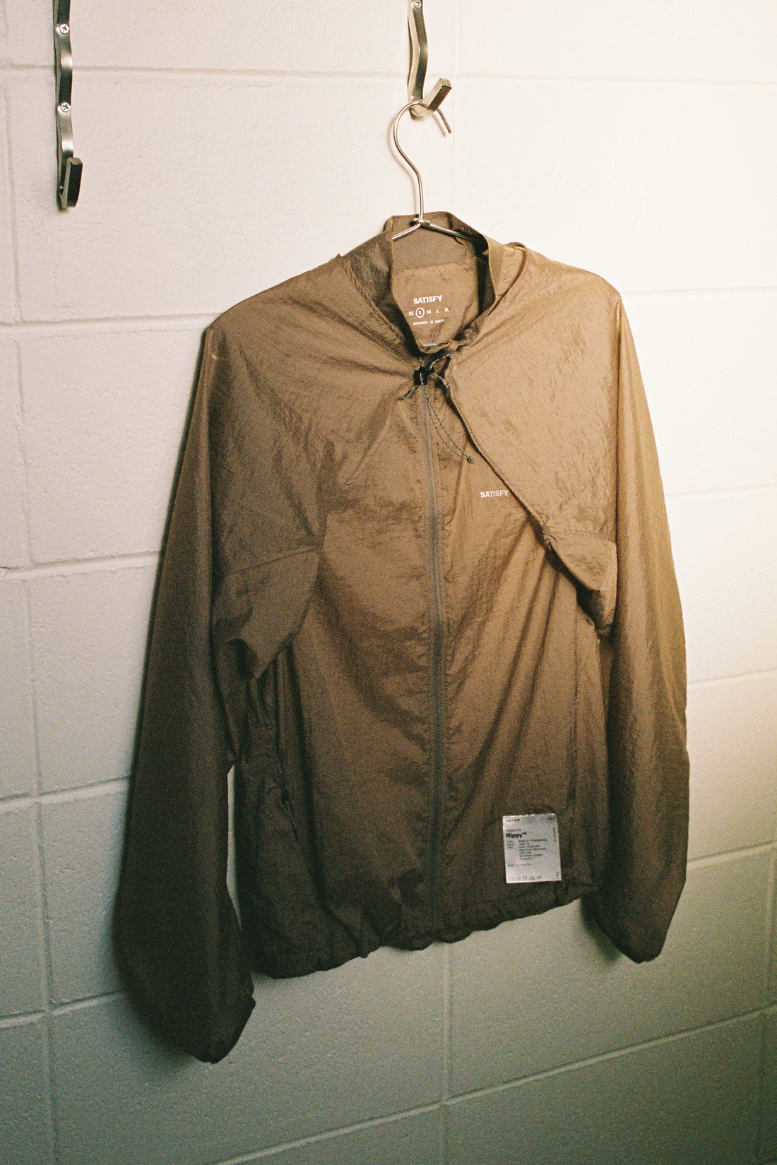 Satisfy Rippy™ Modular Windbreaker in Shitake, view 2.