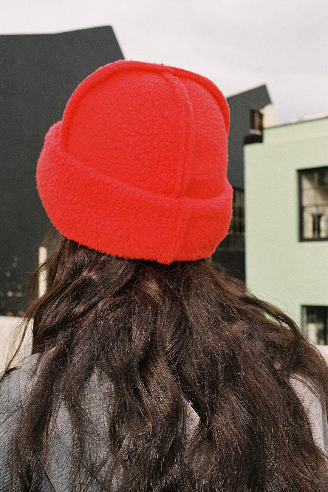 Lloyd Fleece Toque in Red, view 1.
