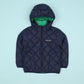 Montbell Kids Reversible Down Parka - Dark Navy/Viridian