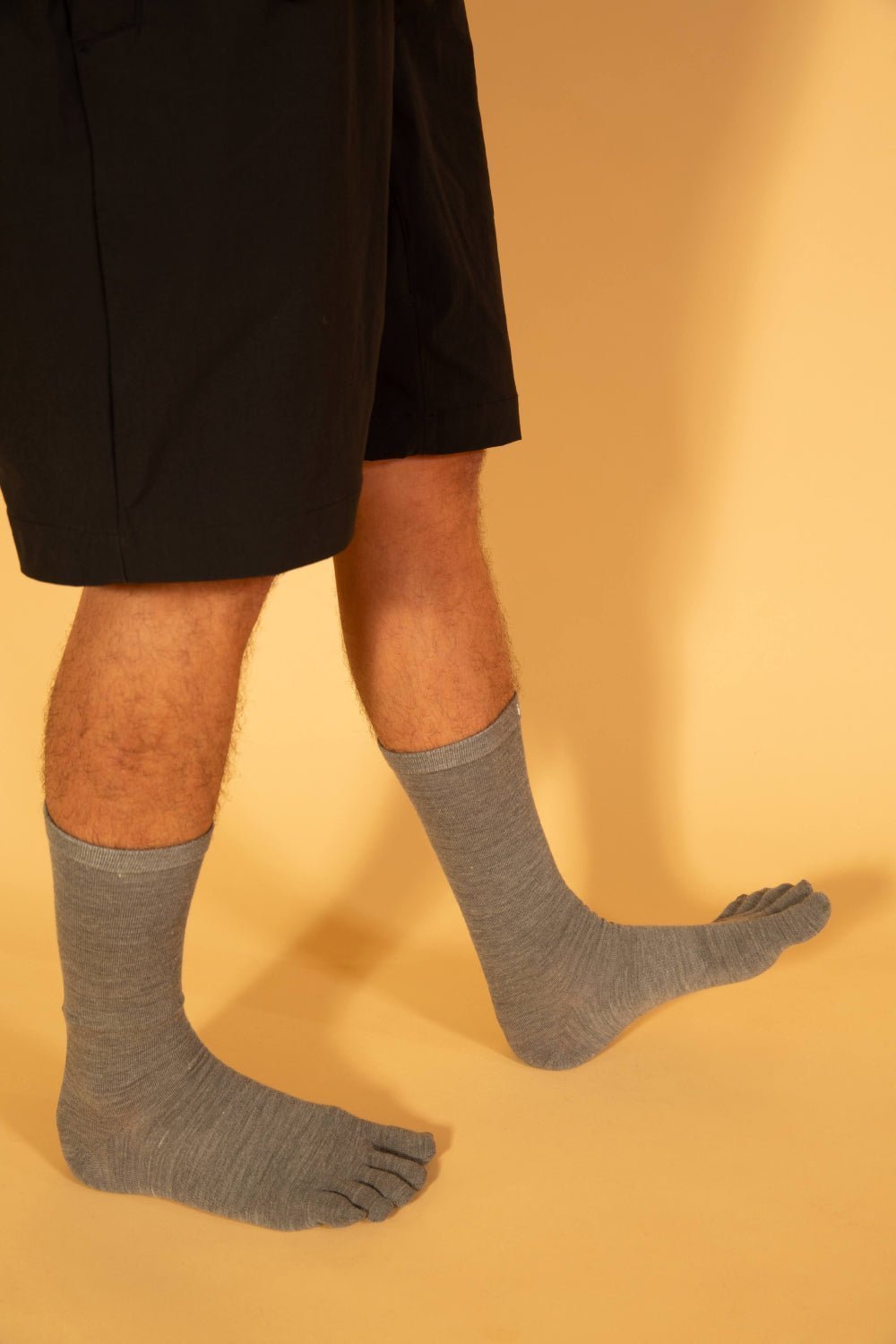 Injinji NuWool Liner Toe Socks - Slate