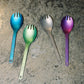 Snow Peak Titanium Spork - Purple | Coffee Outdoors