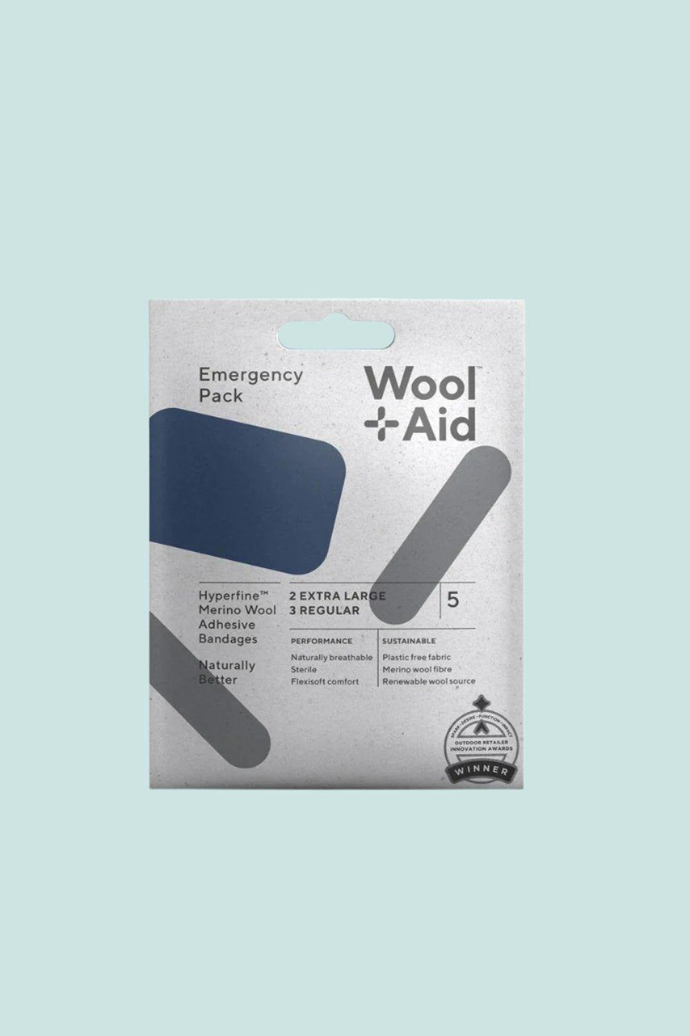 WoolAid Merino Wool Adhesive Bandages - Emergency Pack | Coffee Outdoors