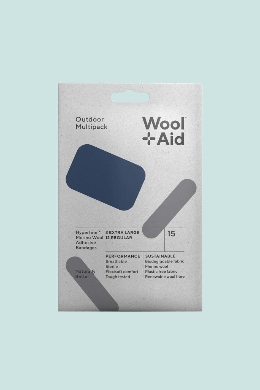 WoolAid Merino Wool Adhesive Bandages | Coffee Outdoors