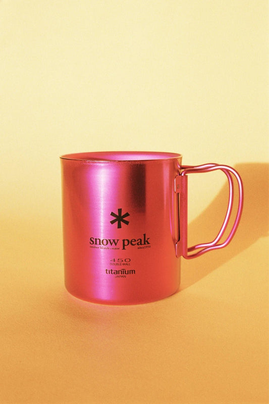 Snow Peak Titanium Double Wall Cup 450 - Purple | Coffee Outdoors
