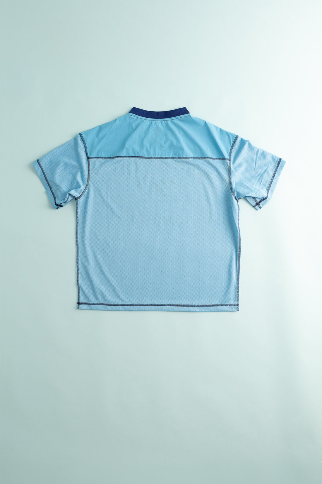 Alex Zono Cow Dancer Mesh Tee in Blue, view 6.