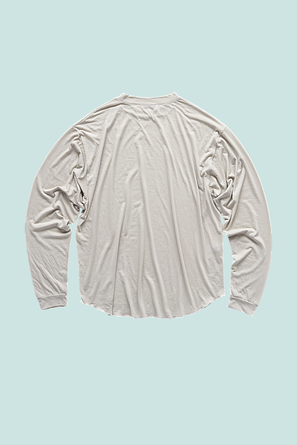 Creeper Crew Merino v2.0 in Feather Gray, flat lay back