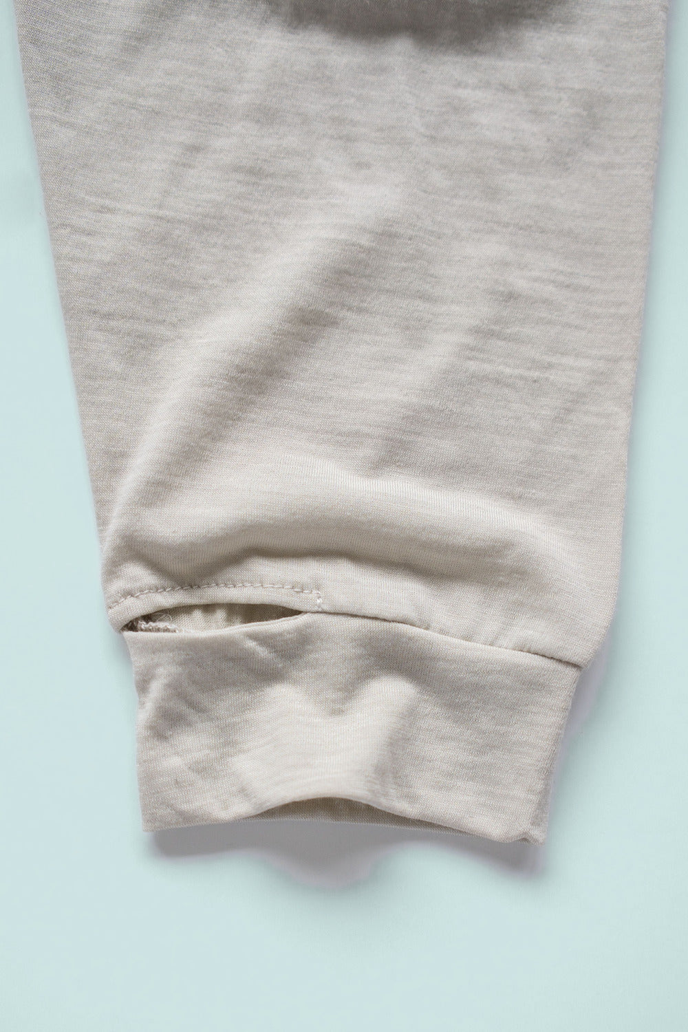 Creeper Crew Merino v2.0 in Feather Gray, detail