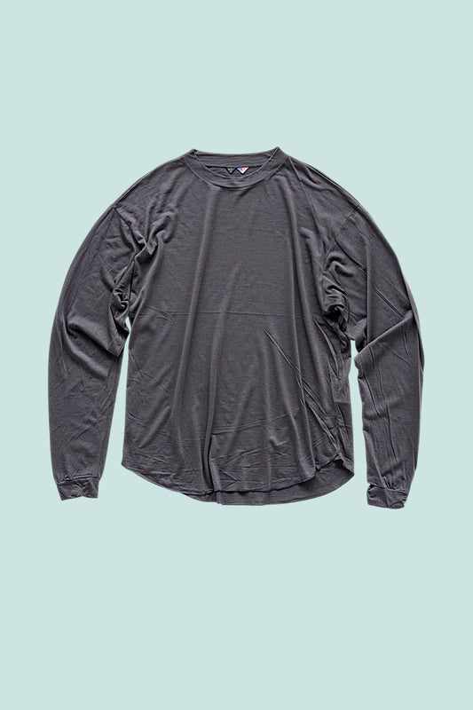 Creeper Crew Merino v2.0 in Magnet, flat lay front