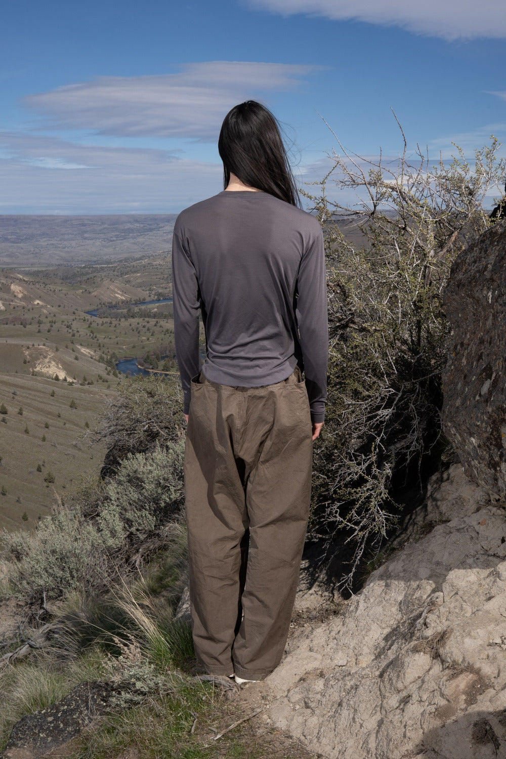 Creeper Crew Merino v2.0 in Magnet, worn