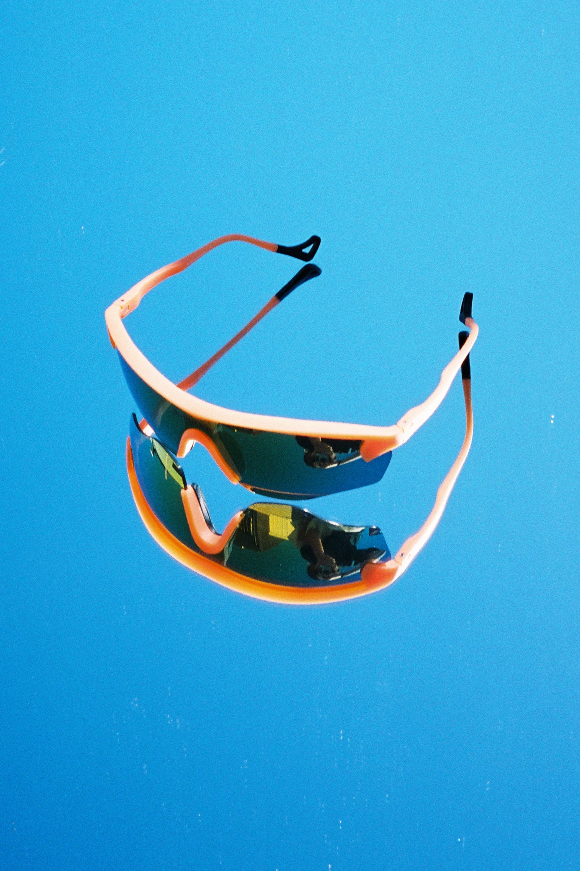 District Vision Junya Racer Sunglasses - Citrus/D+ Amber Mirror | Coffee Outdoors