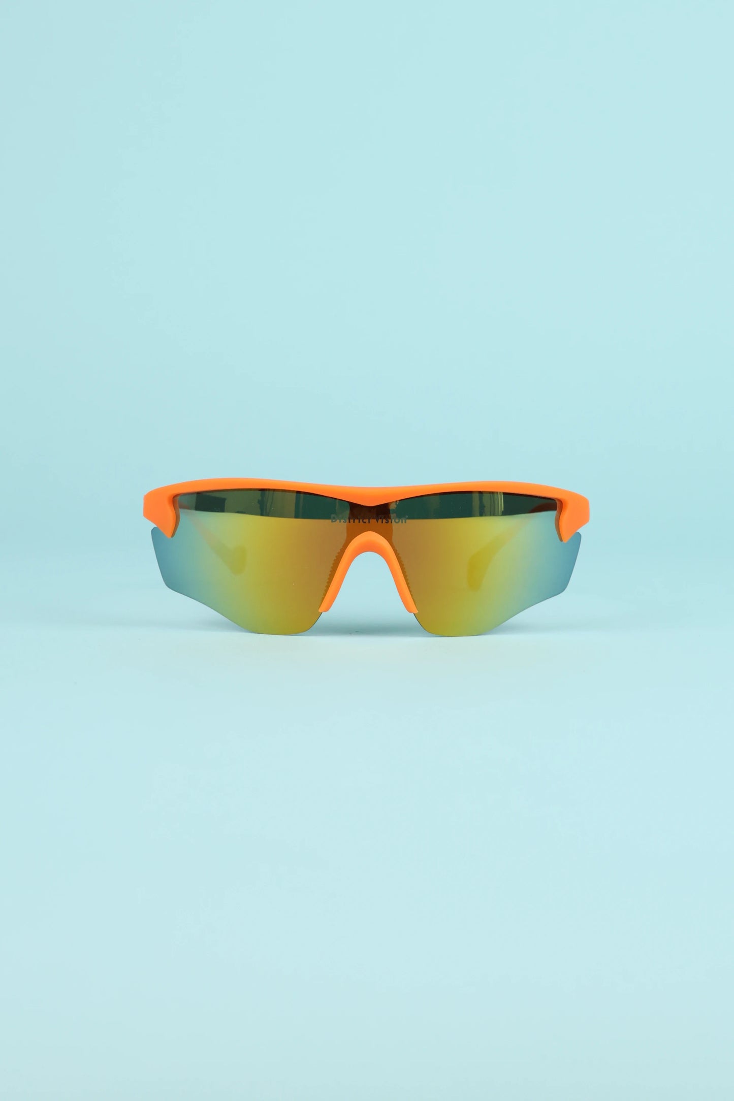 District Vision Junya Racer Sunglasses - Citrus/D+ Amber Mirror | Coffee Outdoors