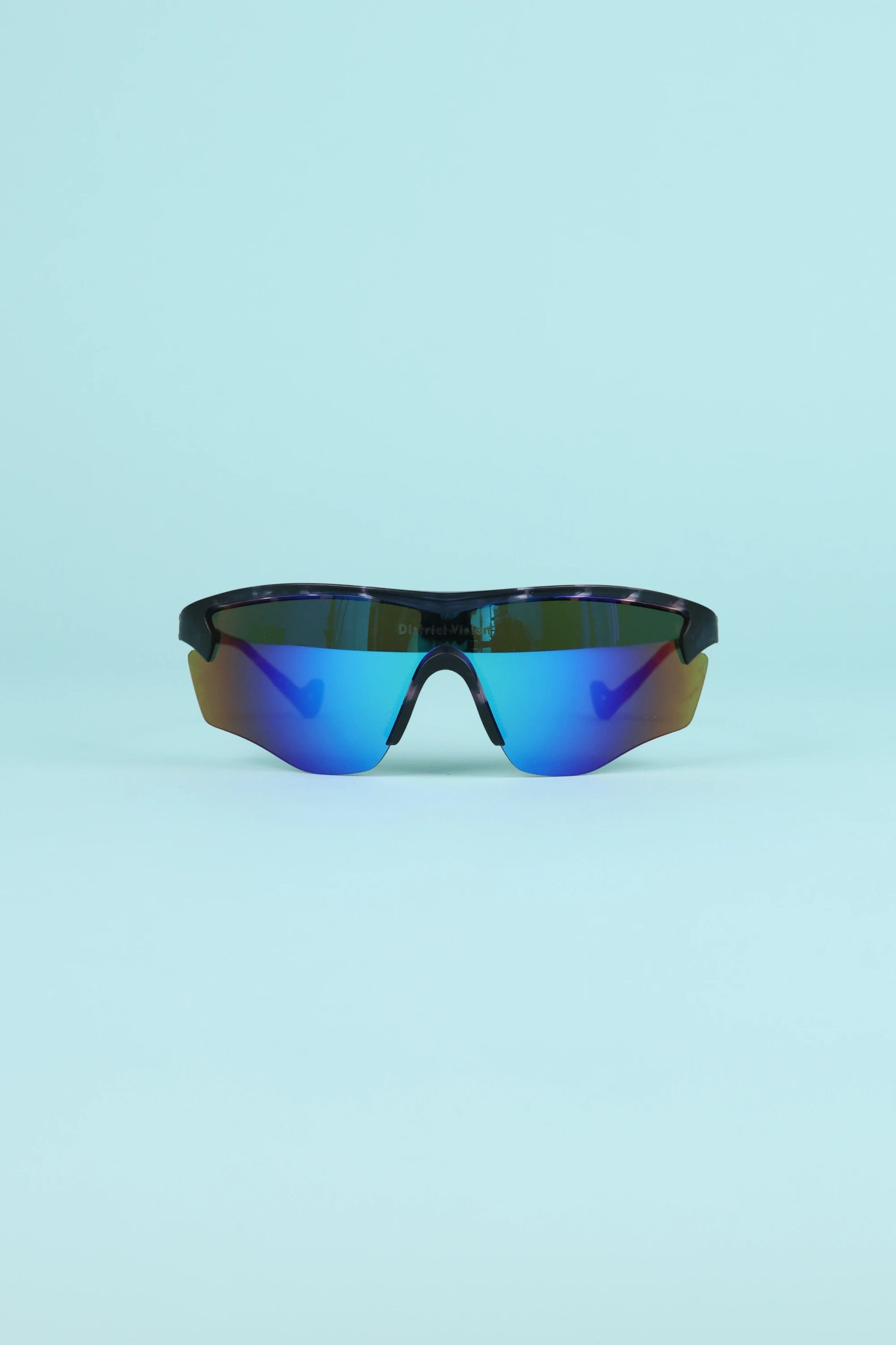 District Vision Junya Racer Sunglasses - Navy Pink Mosaic/D+ Blue Mirror | Coffee Outdoors