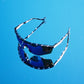 District Vision Junya Racer Sunglasses - Navy Pink Mosaic/D+ Blue Mirror | Coffee Outdoors