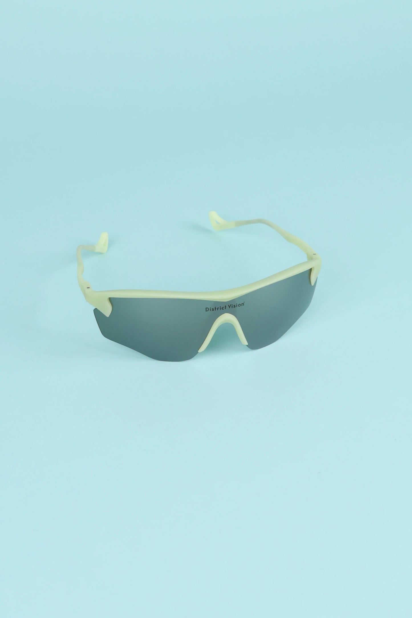 District Vision Junya Racer Sunglasses - Pistachio/D+ Silver Flash Mirror