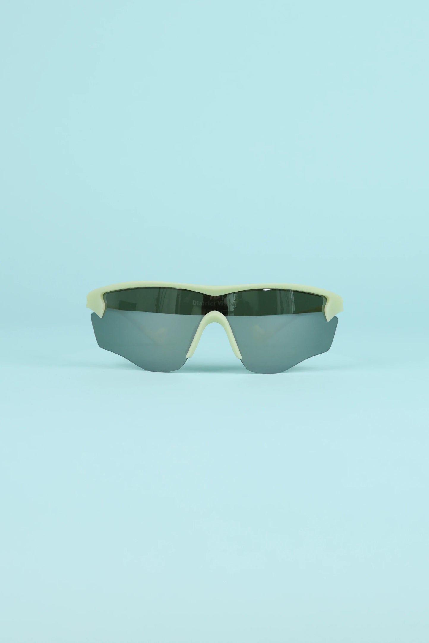 District Vision Junya Racer Sunglasses - Pistachio/D+ Silver Flash Mirror