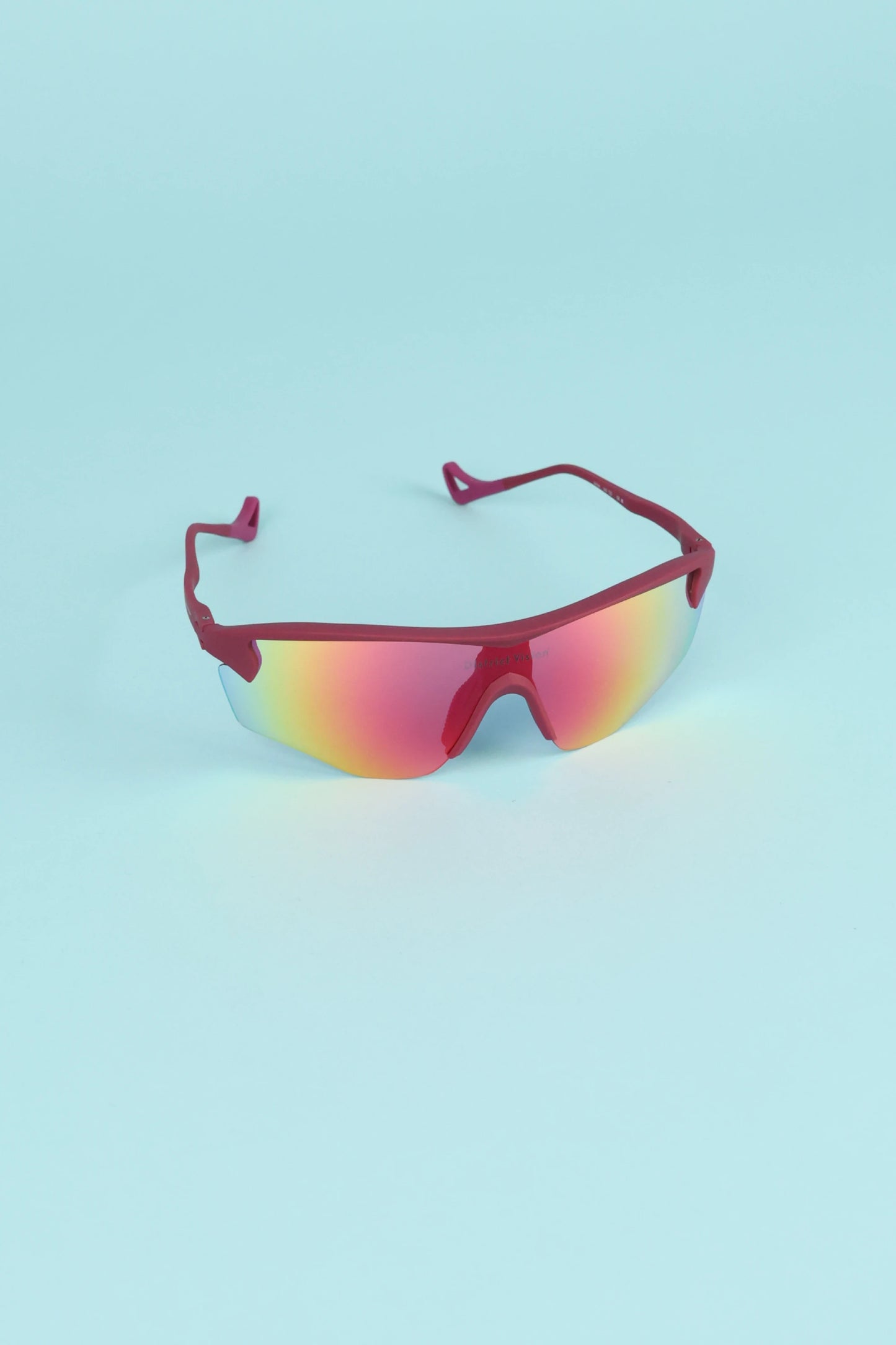 District Vision Junya Racer Sunglasses - Raspberry/D+ Spectral Mirror | Coffee Outdoors