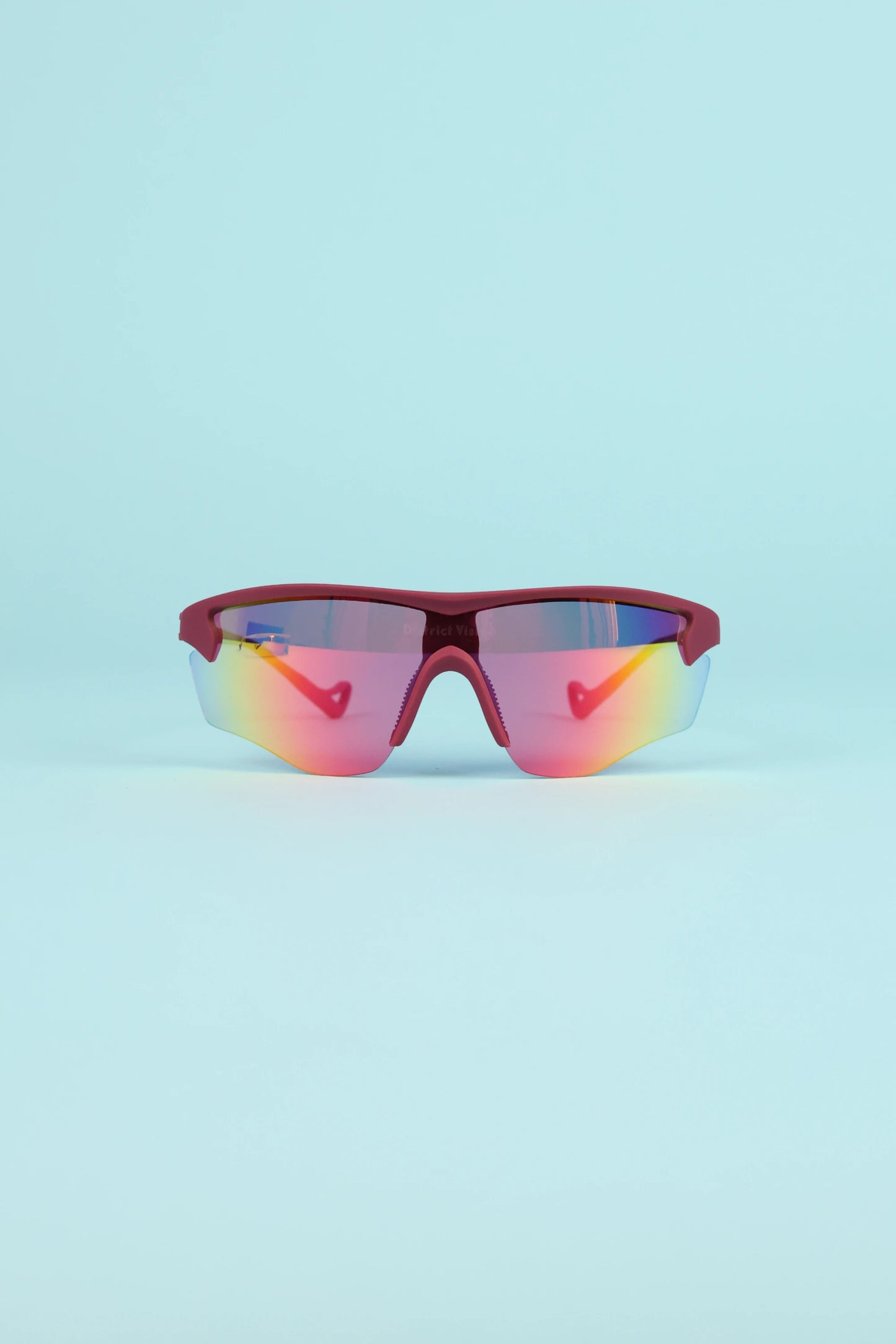 District Vision Junya Racer Sunglasses - Raspberry/D+ Spectral Mirror | Coffee Outdoors
