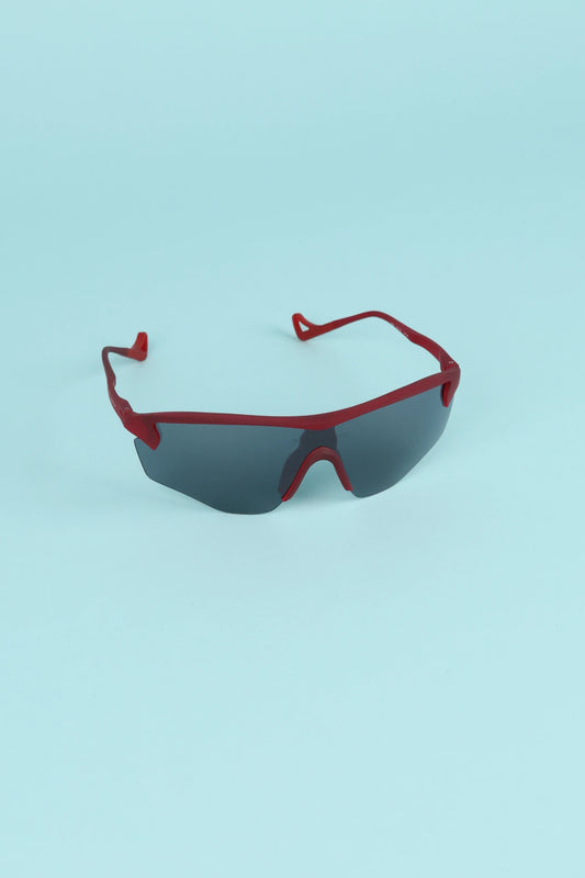 District Vision Junya Racer Sunglasses - Ruby/D+ Onyx Mirror | Coffee Outdoors