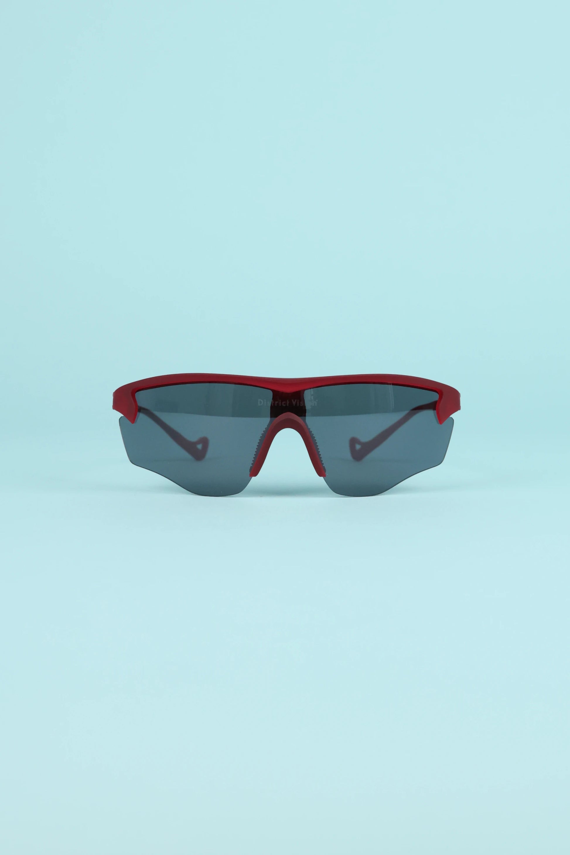 District Vision Junya Racer Sunglasses - Ruby/D+ Onyx Mirror | Coffee Outdoors