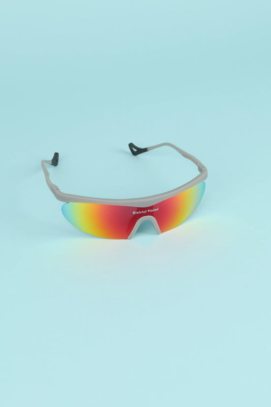 District Vision Koharu Eclipse Sunglasses - Carbon/D+ Spectral Mirror | Coffee Outdoors