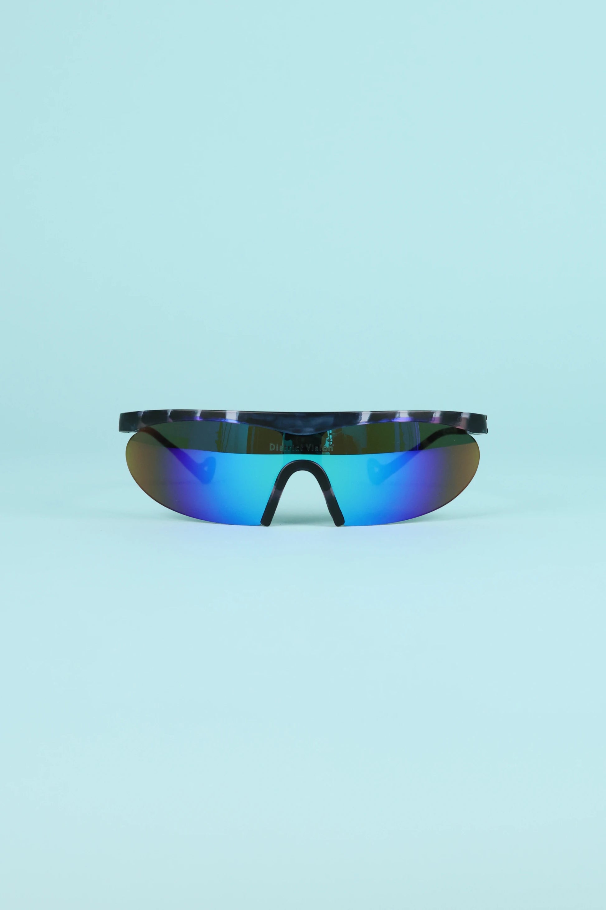 District Vision Koharu Eclipse Sunglasses - Navy Pink Mosaic/D+ Blue Mirror | Coffee Outdoors