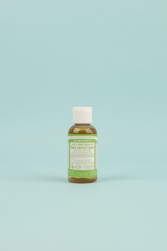 Dr Bronner's Green Tea Pure-Castile Liquid Soap - 59ml | Coffee Outdoors