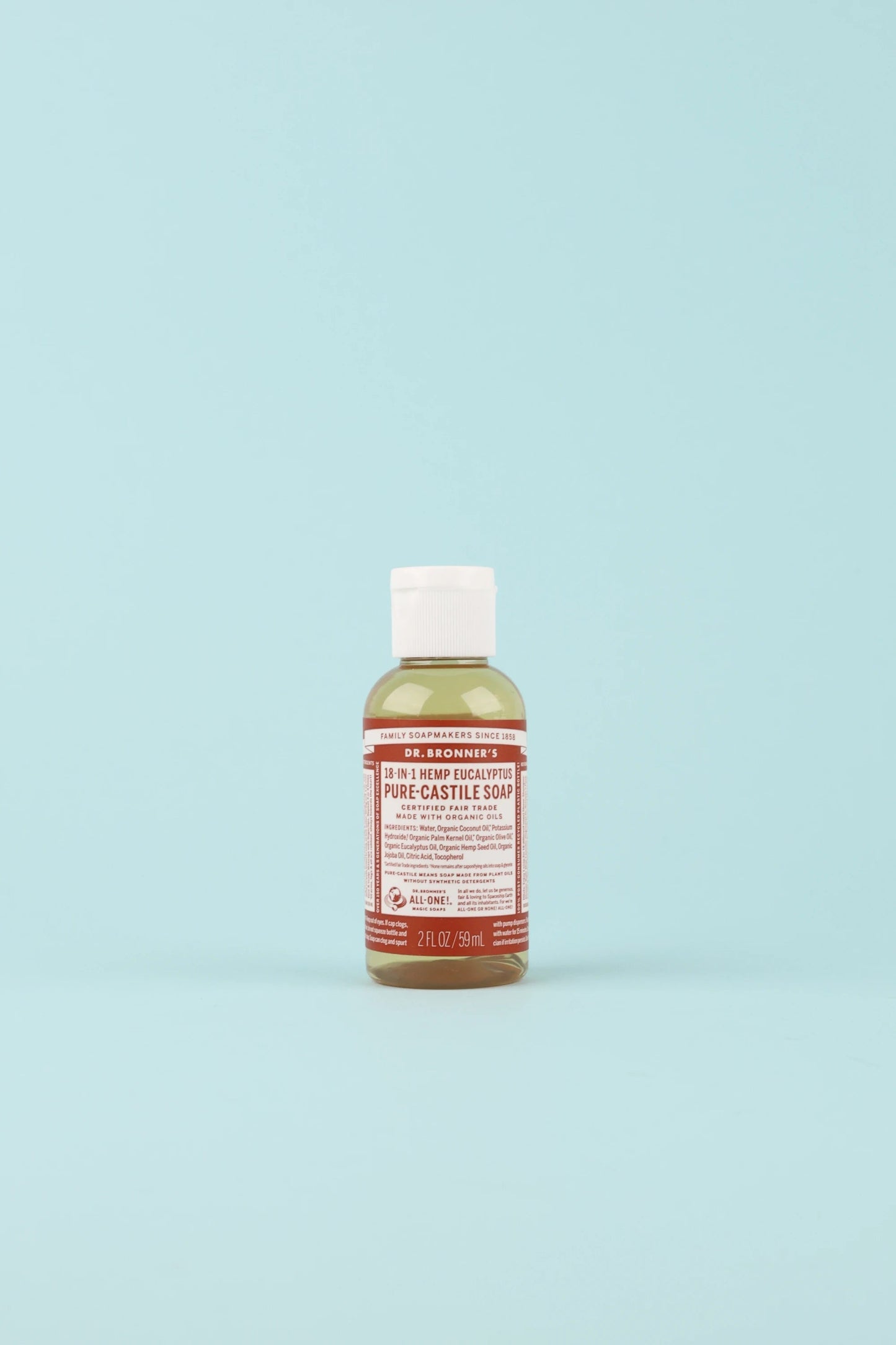 Dr Bronner's Eucalyptus Pure-Castile Liquid Soap - 59ml | Coffee Outdoors