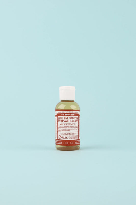 Dr Bronner's Eucalyptus Pure-Castile Liquid Soap - 59ml | Coffee Outdoors