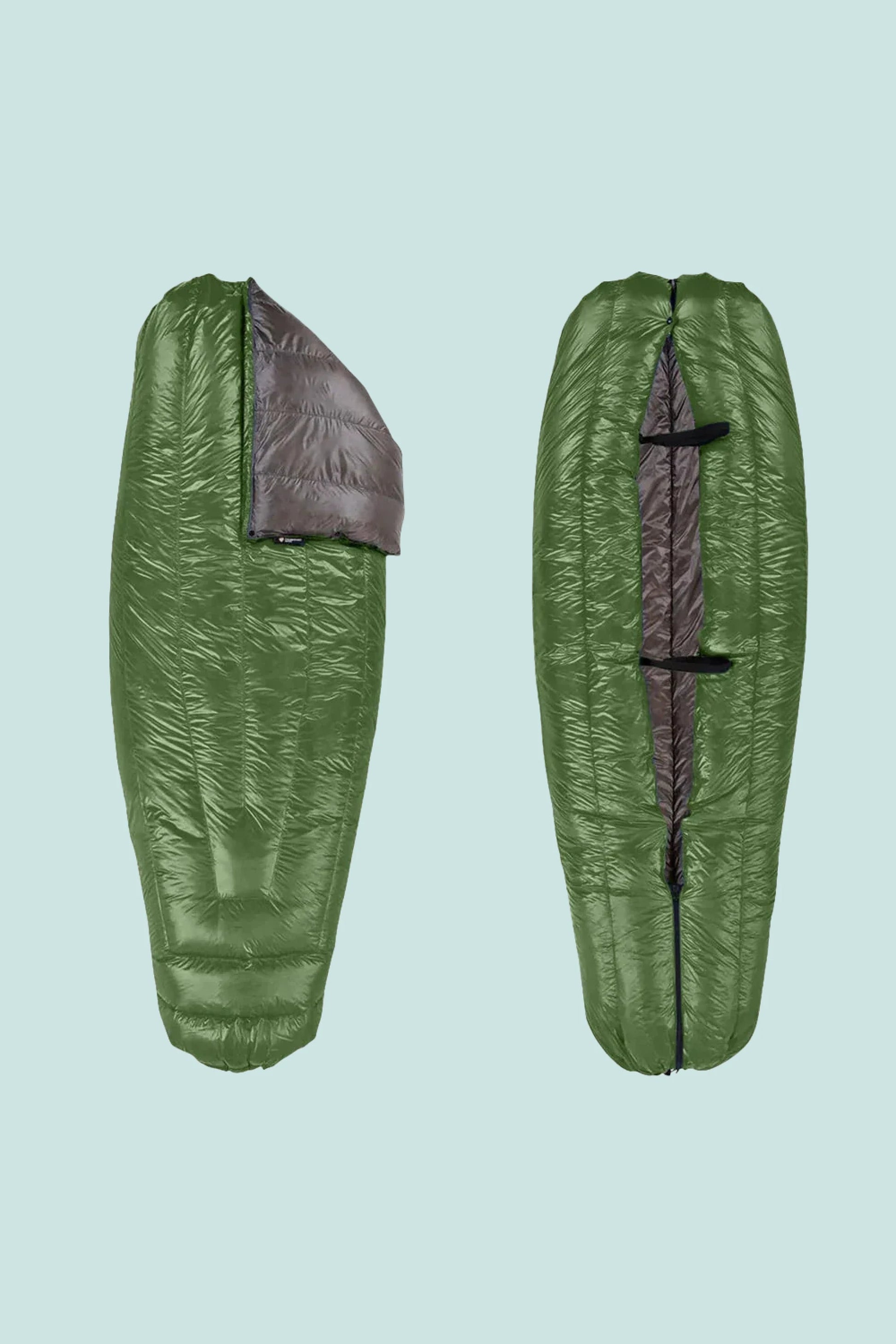 Enlightened Equipment Revelation Quilt 950 Fill Down - Forest Green / Charcoal | Coffee Outdoors