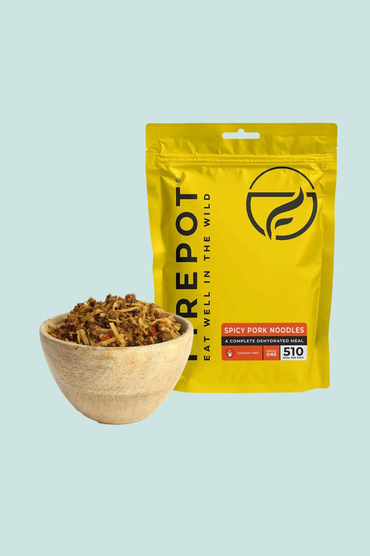 Firepot Spicy Pork Noodles - Regular Serving | Coffee Outdoors