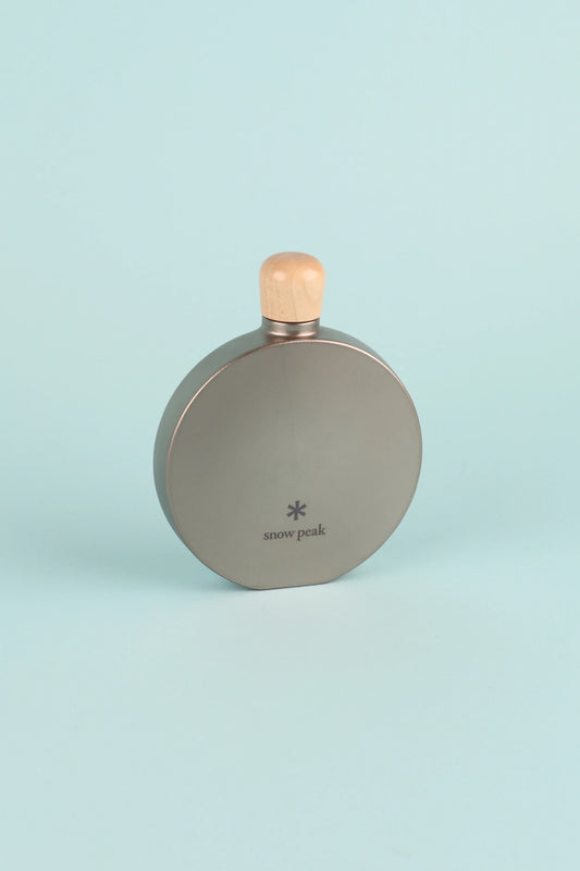 Snow Peak Round Titanium Flask | Coffee Outdoors