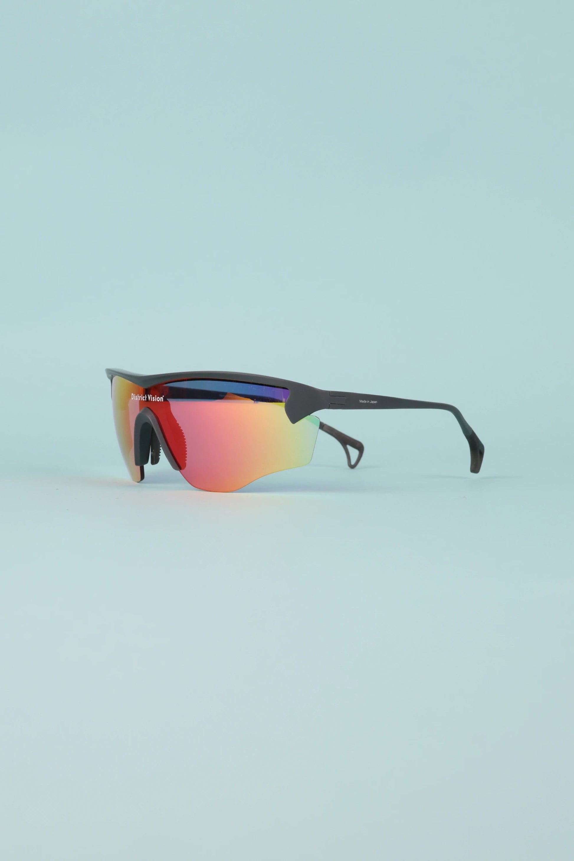 District Vision Junya Racer Sunglasses - Carbon/D+ Spectral Mirror | Coffee Outdoors