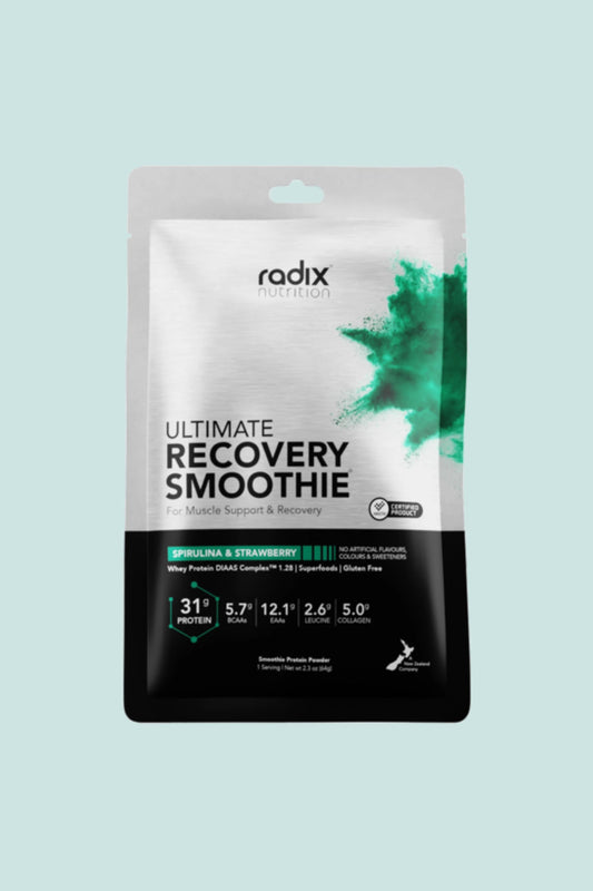 Radix Ultimate Recovery Smoothie Spirulina & Strawberry - Whey Protein | Coffee Outdoors