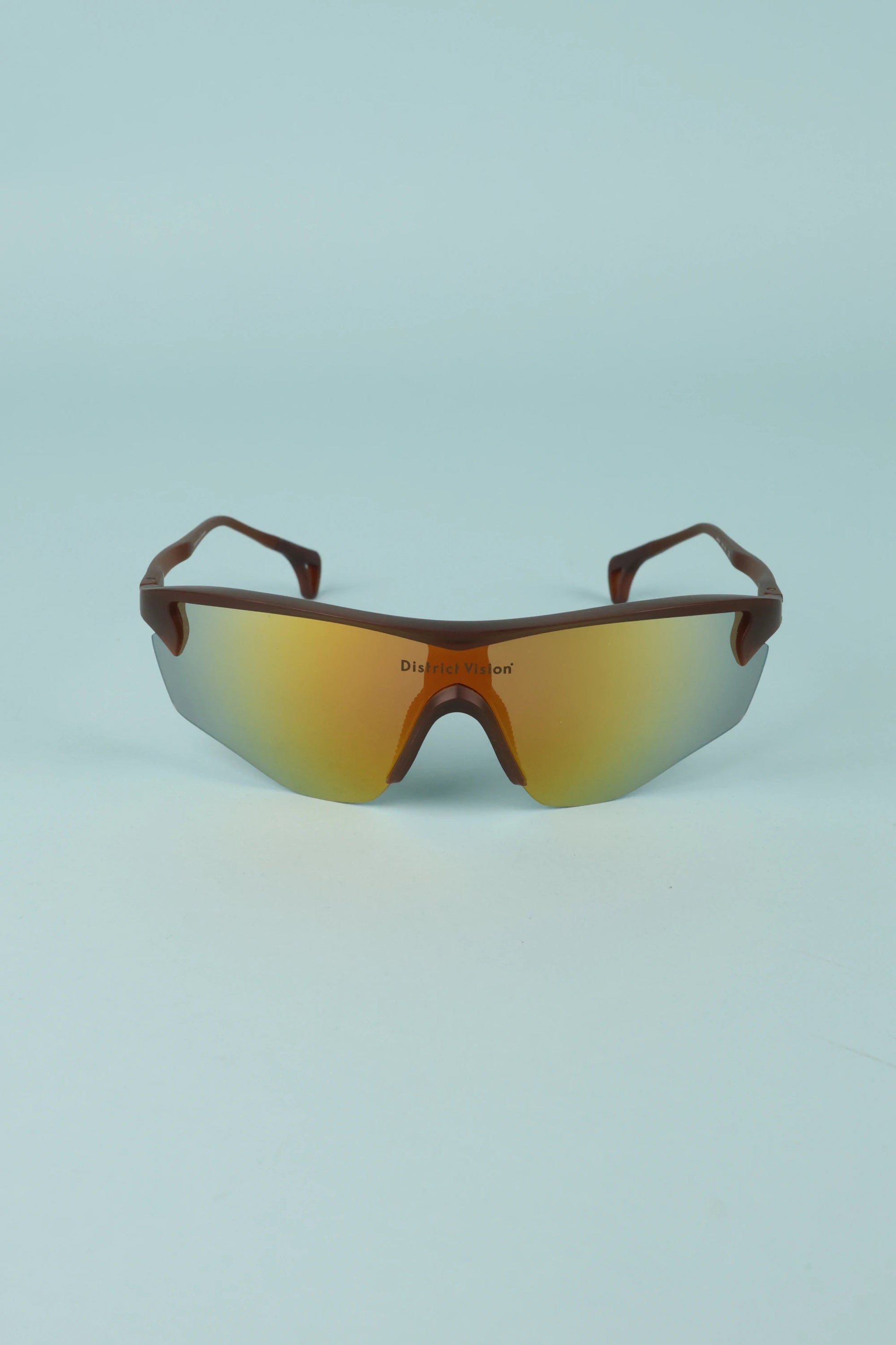 District Vision Junya Racer Sunglasses - Cedar/D+ Fire Mirror | Coffee Outdoors