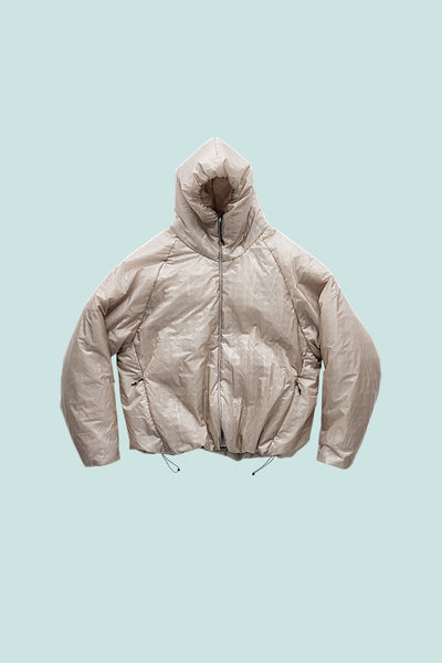 Heatwave Puffer Jacket v1.5 in Cement, flat lay front