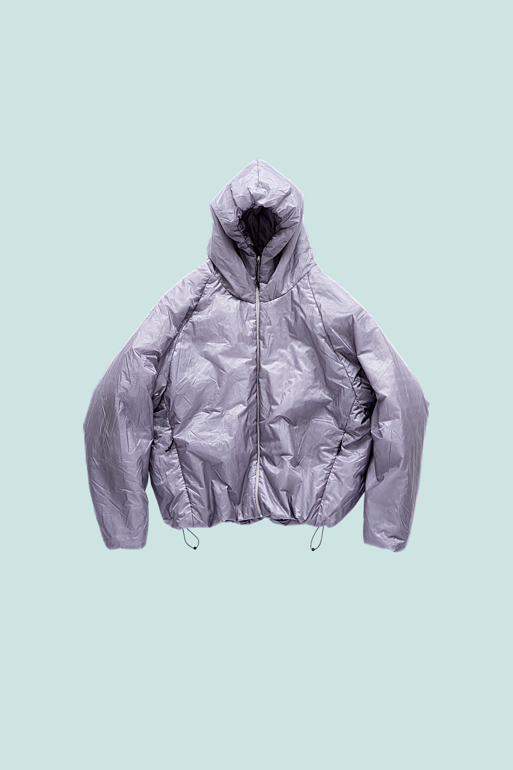 Heatwave Puffer Jacket v1.5 in Raindrops, flat lay front