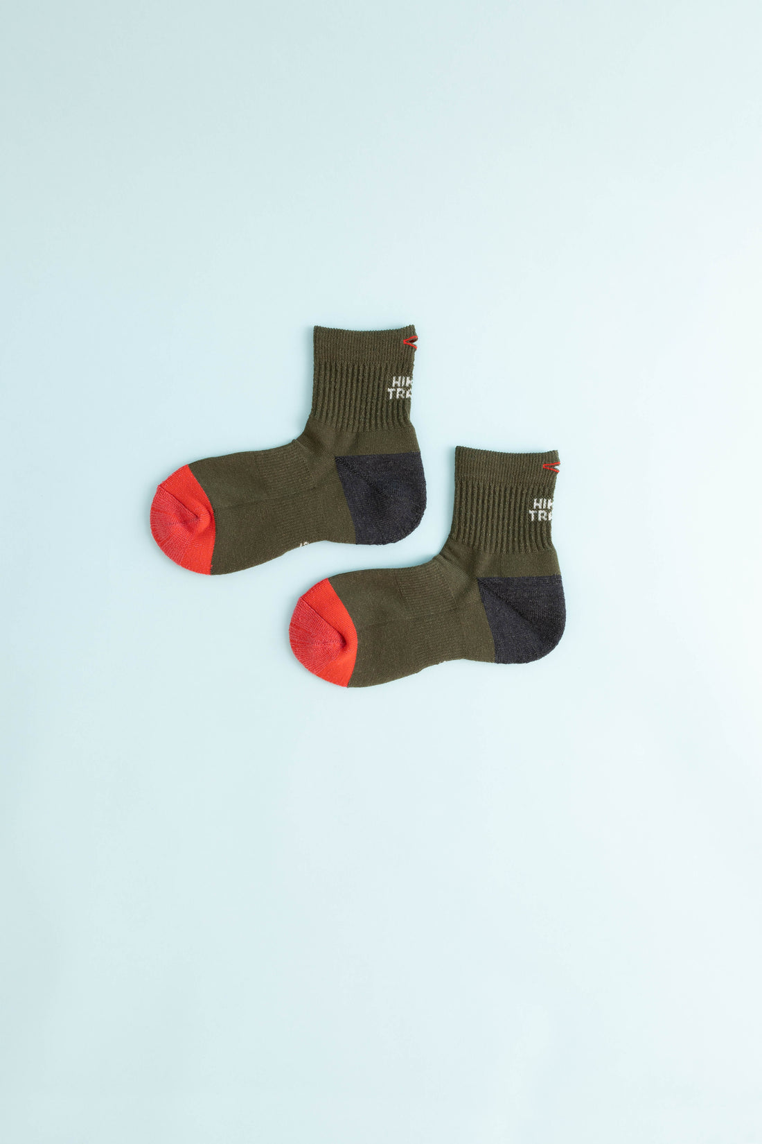Trail Magic Socks - Olive/Charcoal/Red