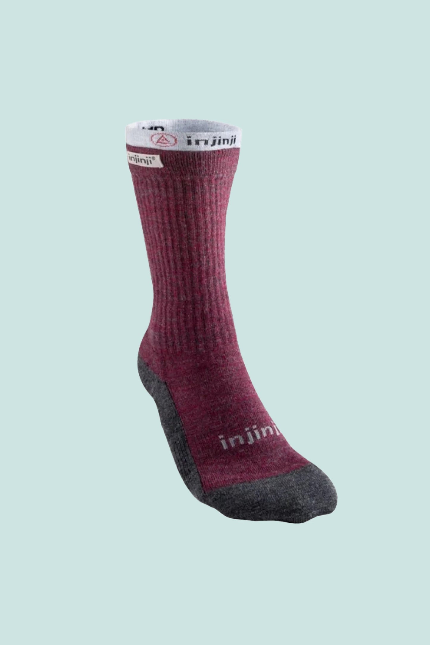 Injinji Womens Outdoor Hiker & Toe Sock Liner - Burgundy | Coffee Outdoors