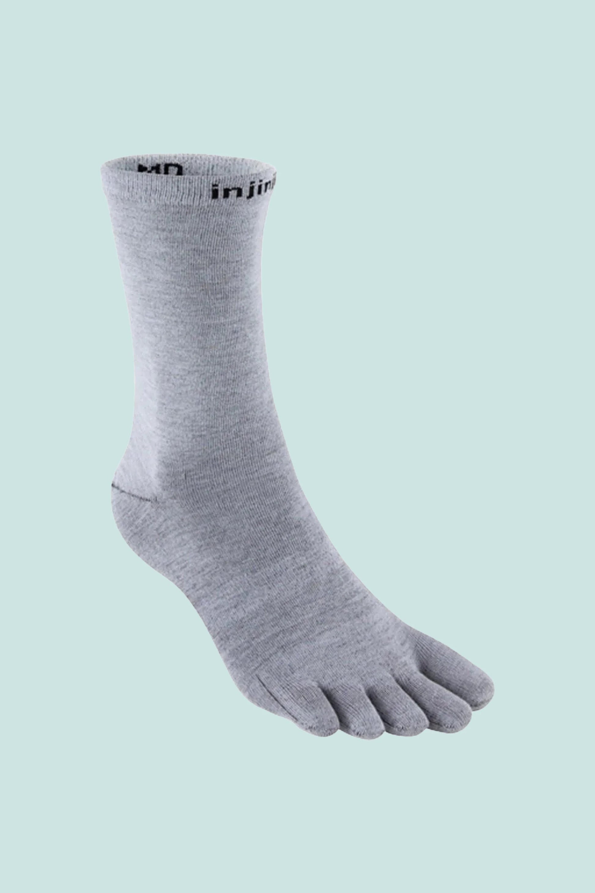 Injinji Coolmax Liner Toe Socks - Light Grey | Coffee Outdoors