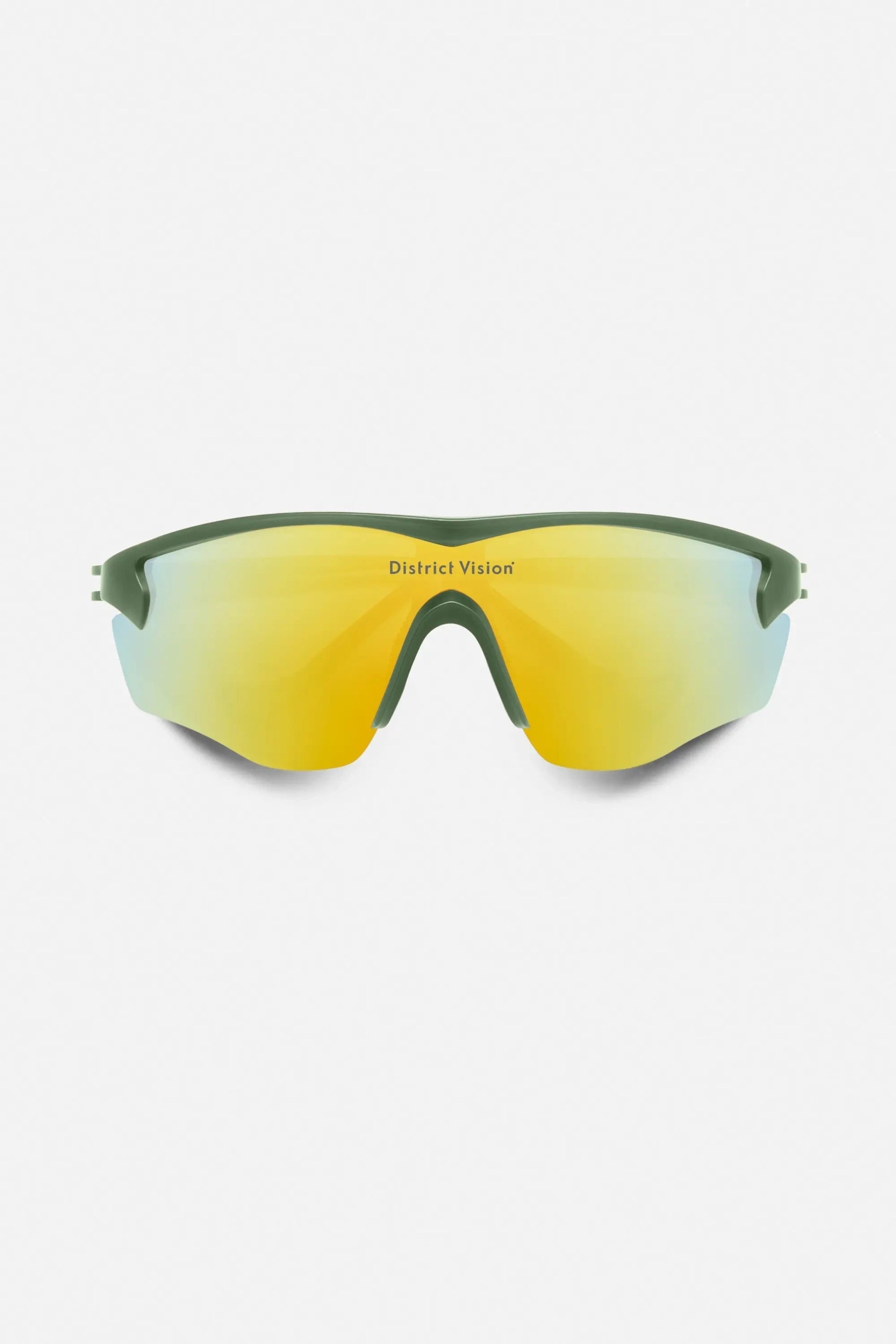 District Vision Junya Racer Sunglasses - Sage/D+ Fire Mirror | Coffee Outdoors