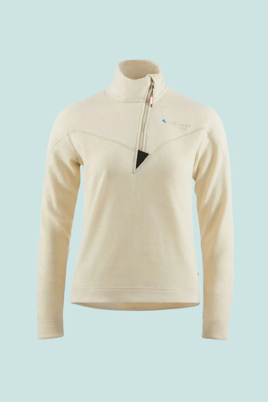 Klattermusen Womens Sigyn Half Zip Sweat - Clay | Coffee Outdoors