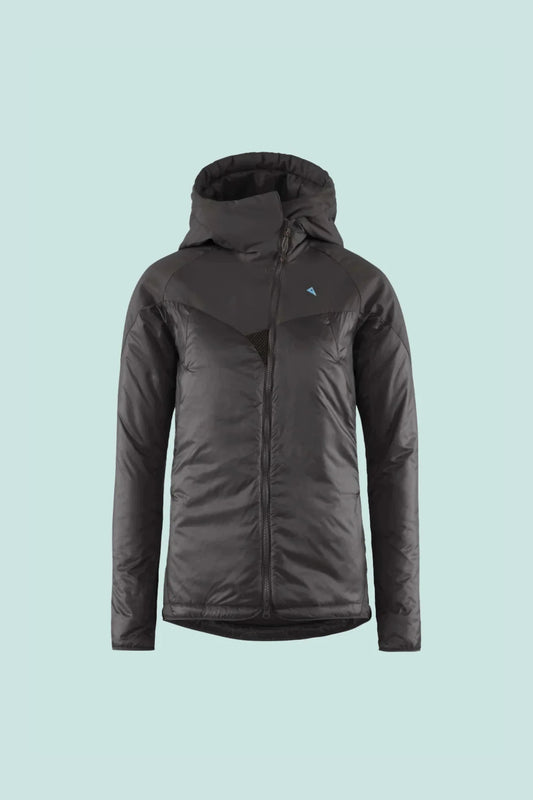 Klattermusen Womens Alv Hooded Jacket - Raven | Coffee Outdoors