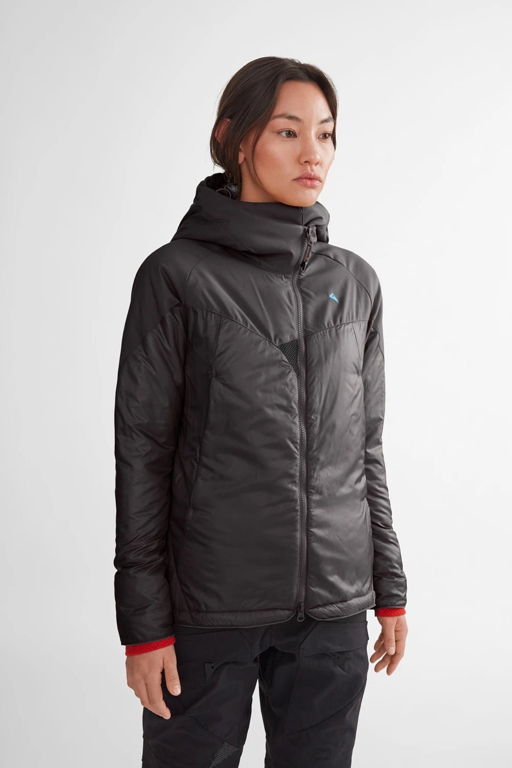 Klattermusen Womens Alv Hooded Jacket - Raven | Coffee Outdoors