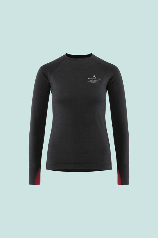 Klattermusen Womens Fafne Crew - Raven | Coffee Outdoors