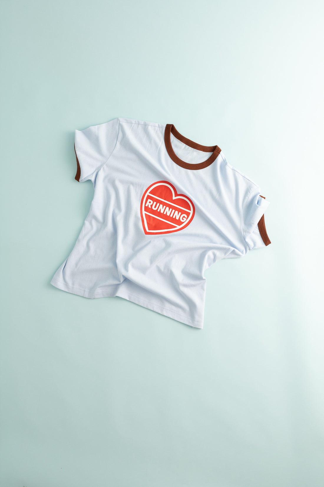 Alex Zono Ringer Tee in Blue Heart, view 2.