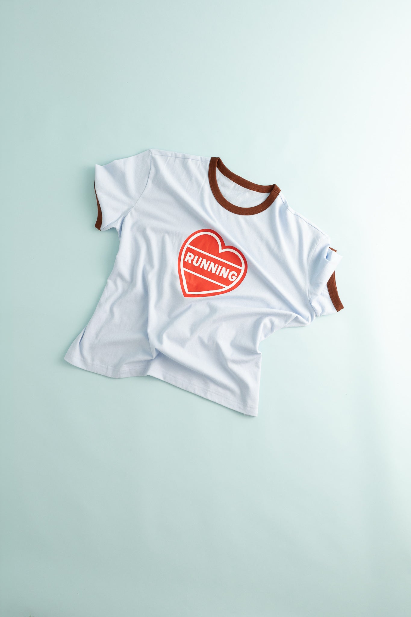 Ringer Tee - Blue Heart