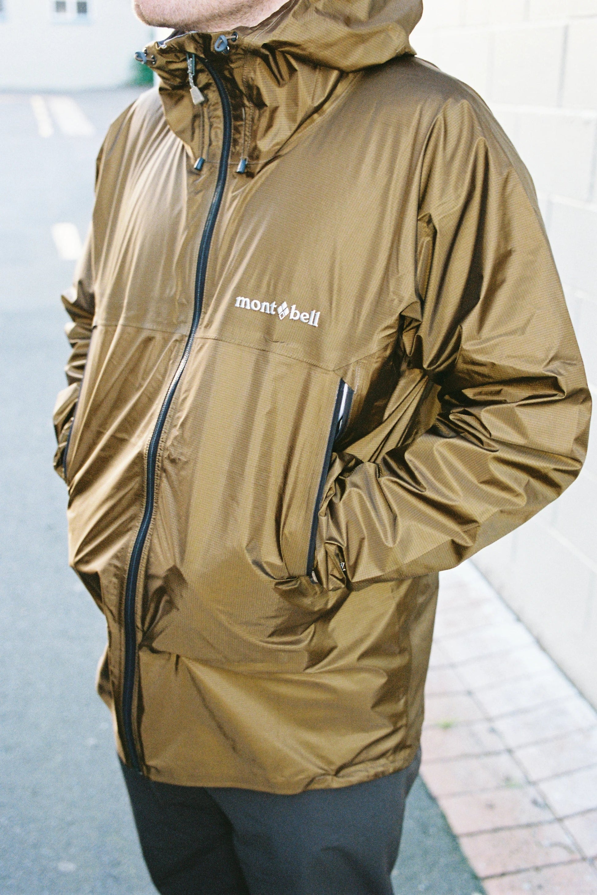 Montbell Mens Storm Cruiser Jacket Brown Khaki Wellington NZ