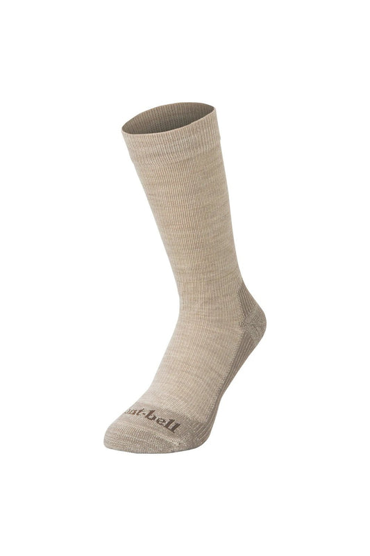 Montbell Merino Wool Walking Socks - Oatmeal | Coffee Outdoors