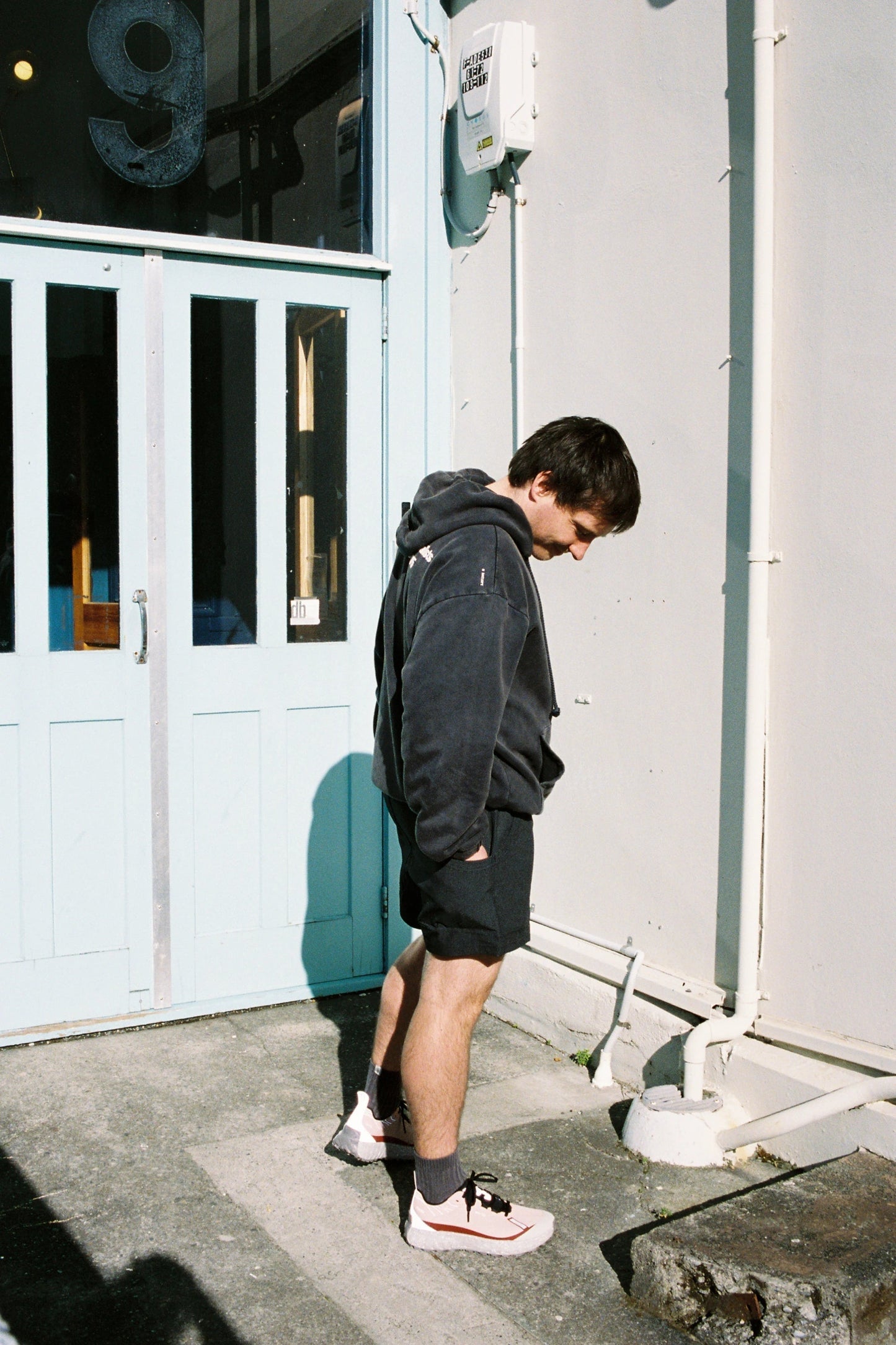 Pa'lante Hiking Shorts - Black Grid Mesh | Coffee Outdoors